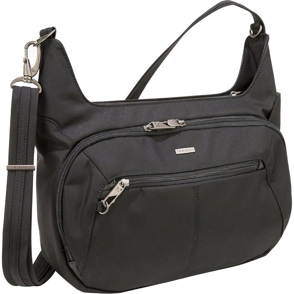 Anti-Theft Concealed Carry Hobo Messenger Bag Cotton Canvas Suede